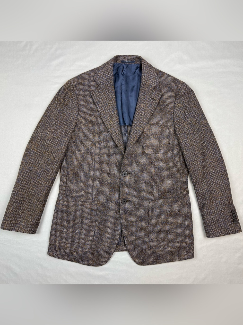 Suitsupply Mens Hudson HL Tweed Blazer 44 Fratelli Tallia Di Delfino Wool Blend